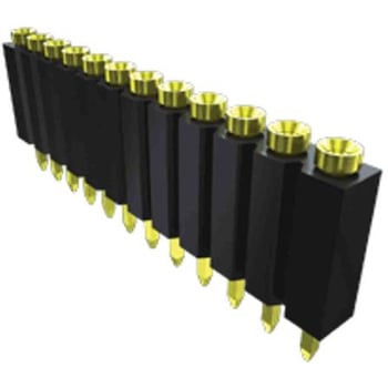 基板接続用ソケット 3 極 2.54mm 1 列 スルーホール SAMTEC
