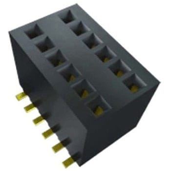 基板接続用ソケット 8 極 1.27mm 2 列 スルーホール SAMTEC