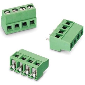 基板用端子台 2427シリーズ 5mmピッチ 1列 6極 緑 1袋 100個入 WURTH ELEKTRONIK