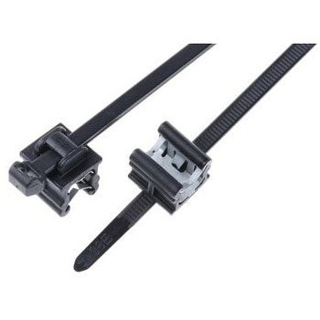 結束バンド 200mm 黒 ナイロン 66 1袋 100個入 - ヘラマンタイトン(タイトン)