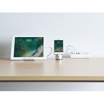 クランプ式USB充電器(USB4ポート) サンワサプライ