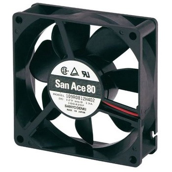 軸流ファン 電源電圧：24 V dc DC 80 x 80 x 25mm 山洋電気