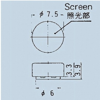 照光式押しボタンスイッチ7.5Φボタン 黄透明 ニデックコンポーネンツ(旧：日本電産コパル電子)
