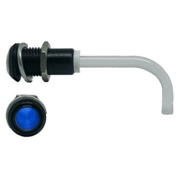 青 丸型 レンズ LED照明 アクリル透明棒 1袋 100個入 BIVAR