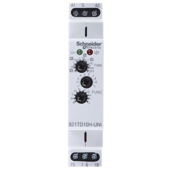 遅延リレー インターバル マルチ動作 12 → 240 V ac/dc DINレール シュナイダーエレクトリック