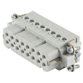 電源コネクタインサート 16極 16A 250 V 1袋 10個入 AMPHENOL