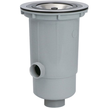 大型ゴミ収納器付防臭排水トラップ樹脂カゴ付 SUGICO(スギコ)