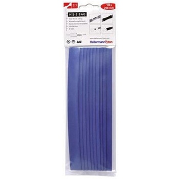 熱収縮チューブ 収縮前 12mm 収縮後 4mm 青 1袋 10個入 - ヘラマンタイトン(旧:タイトン)