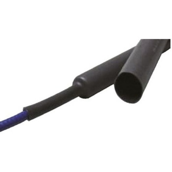 熱収縮チューブ 収縮前 9.5mm 収縮後 3mm 黒 1袋 5個入 住友電工