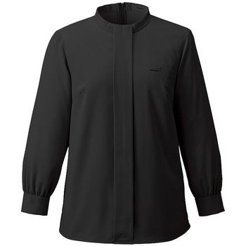 ENJOY EWB945 SILKY FAILLE スタンドカラーブラウス(八分袖) カーシーカシマ