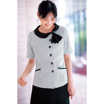 ENJOY ESA976 PLAYFUL CHECK オーバーブラウス カーシーカシマ