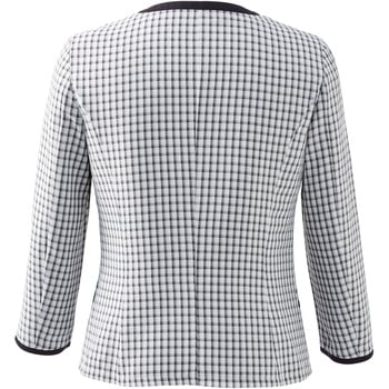 ENJOY ESA977 PLAYFUL CHECK 2WAYオーバーブラウス(八分袖) カーシーカシマ