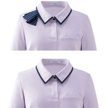 ENJOY ESP980 BICOLOR POLO 3WAYポロシャツ(七分袖) カーシーカシマ