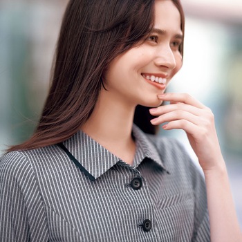 ENJOY ESA982 AIR COOL 2WAYオーバーブラウス(七分袖) カーシーカシマ