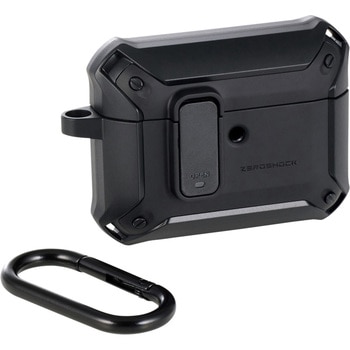 AirPods Pro 3 ケース MagSafe対応 ZEROSHOCK 3構造衝撃吸収 ロック機能 カラビナ付 落下防止 エレコム