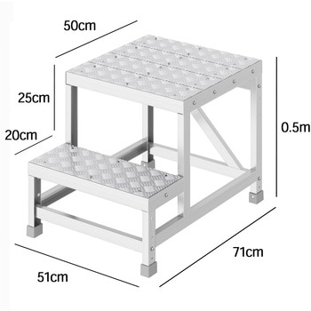 組立作業台 ライトステップ 縞板タイプ DBS-a 長谷川工業