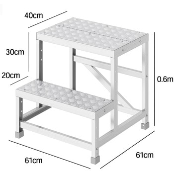 組立作業台 ライトステップ 縞板タイプ DBS-a 長谷川工業