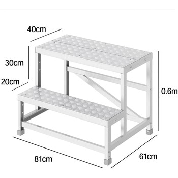 組立作業台 ライトステップ 縞板タイプ DBS-a 長谷川工業