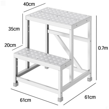 組立作業台 ライトステップ 縞板タイプ DBS-a 長谷川工業