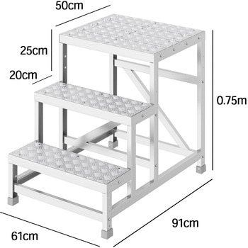 組立作業台 ライトステップ 縞板タイプ DBS-a 長谷川工業