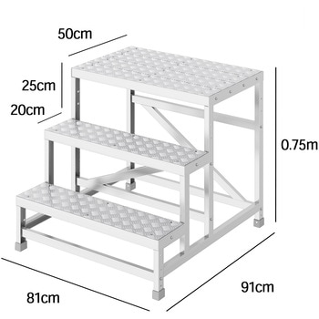 組立作業台 ライトステップ 縞板タイプ DBS-a 長谷川工業