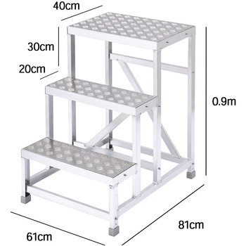 組立作業台 ライトステップ 縞板タイプ DBS-a 長谷川工業