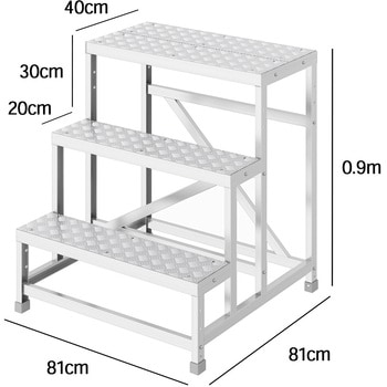組立作業台 ライトステップ 縞板タイプ DBS-a 長谷川工業