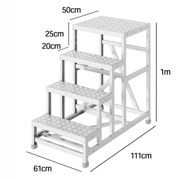 組立作業台 ライトステップ 縞板タイプ DBS-a 長谷川工業