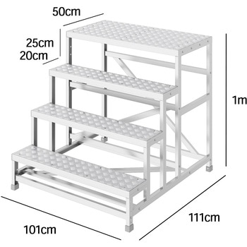 組立作業台 ライトステップ 縞板タイプ DBS-a 長谷川工業