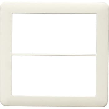 Jワイドスリム スイッチ・コンセントプレート  スイッチ+1口(2連用) 神保電器