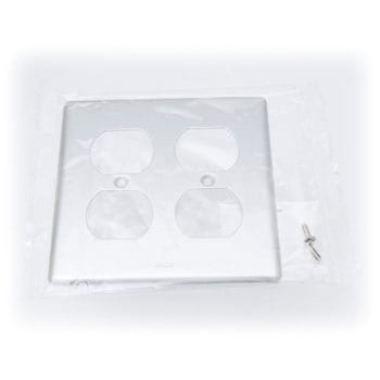 ニューメタルプレート 複式コンセント用プレート 2連用 神保電器