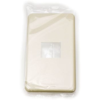 HBP-1U(白) ホームエレガンスプレート 1連用 神保電器 67273955