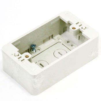 MSB-F1(PW) 露出ボックス 1連用 標準型 神保電器 BOX高さ38mm