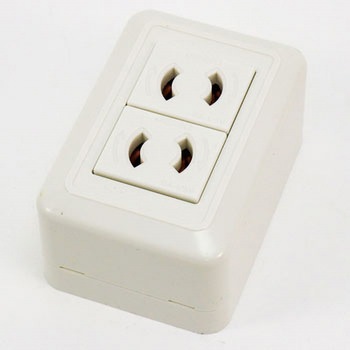 CSS-99(PW) 露出形抜止ダブルコンセント 1個 神保電器 【通販モノタロウ】