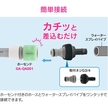 これエエやん アダプター ウォータースプレイパイプ用 ワンタッチ接続 GAONA(ガオナ)