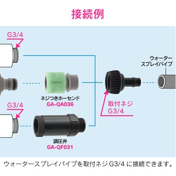 これエエやん 接続用アダプター ウォータースプレイパイプ用 潅水 散水 GAONA(ガオナ)