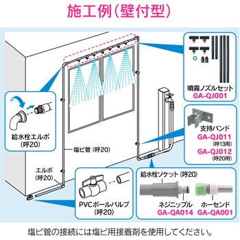 GA-QJ001 これエエやん 噴霧ノズルセット 常圧式 ミスト 1セット GAONA