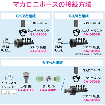 これエエやん マカロニホース 潅水 散水 GAONA(ガオナ)