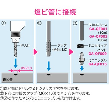 これエエやん ミニ取出し マカロニホース用 GAONA(ガオナ)