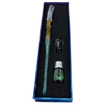 ガラスペン オレンジ 緑インク付 GP-1001C(OB) CRECOTE