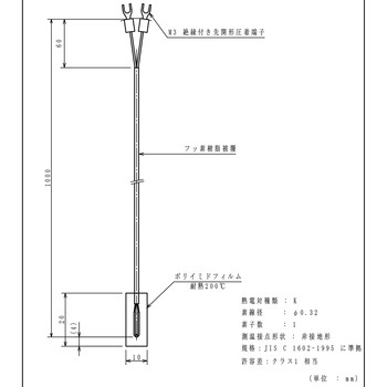 被覆熱電対 林電工