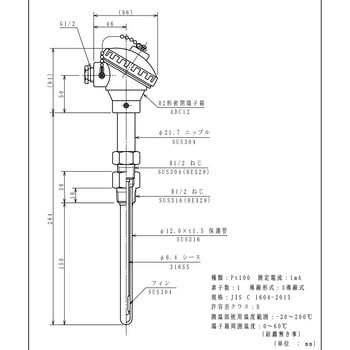 シース測温抵抗体 林電工