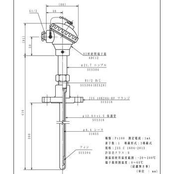シース測温抵抗体 林電工