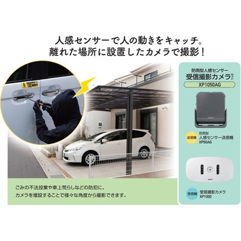防雨型人感センサー 受信撮影カメラセット リーベックス
