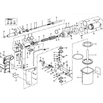 63234 部品 エアーリベッター R1A1 1個 ロブスター(ロブテックス