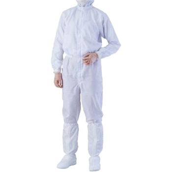 異物混入対策ツナギ服 AS1401 ICタグ対応 白 アズワン