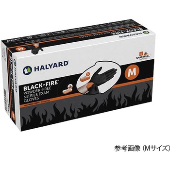 リバーシブルニトリルグローブ ブラックファイア・業務用 150枚入 - ハリヤード