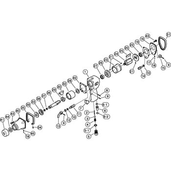 部品 エアインパクトレンチ KW-140P 空研 空圧工具アクセサリー部品