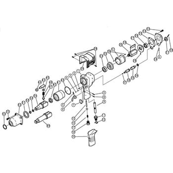 部品 中型インパクトレンチ KW-2500pro 空研 空圧工具アクセサリー部品 【通販モノタロウ】