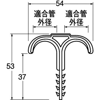 管固定バンド(ダブルクリップ) SANEI 配管サドルバンド 【通販 管固定バンド(ダブルクリップ) SANEI 配管サドルバンド 【通販